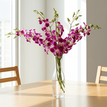 Cargar imagen en el visor de la galería, Thailand Orchid Bouquet with Vase – 10 Stems - theflowerscreations