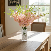 Cargar imagen en el visor de la galería, Light Pink Orchid Bouquet with Vase – 10 Fresh Thai Stems