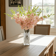 Cargar imagen en el visor de la galería, Light Pink Orchid Bouquet with Vase – 10 Fresh Thai Stems - theflowerscreations